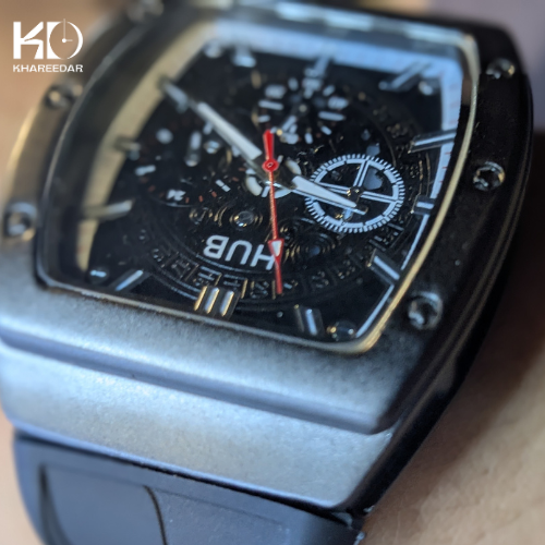 Black Sports Chronograph Watch for Men | With Free Box